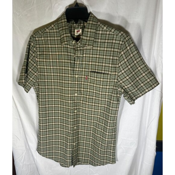 Levi's Mens Classic 1 Pocket Short Sleeve Shirt, Garret Seagrass, Size S, NWT - Picture 2 of 6